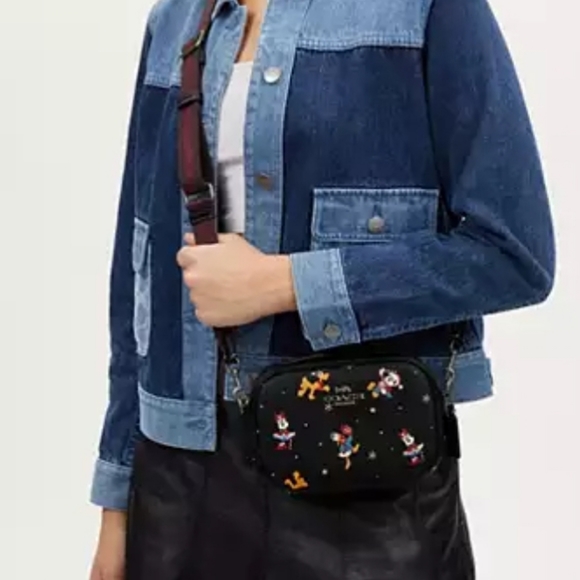Coach  Disney X  Mini Camera Crossbody With  Holiday Print - Picture 5 of 16